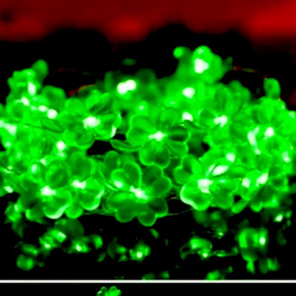 🆕 St. Patrick’s Day LED Green Irish Shamrock String Lights